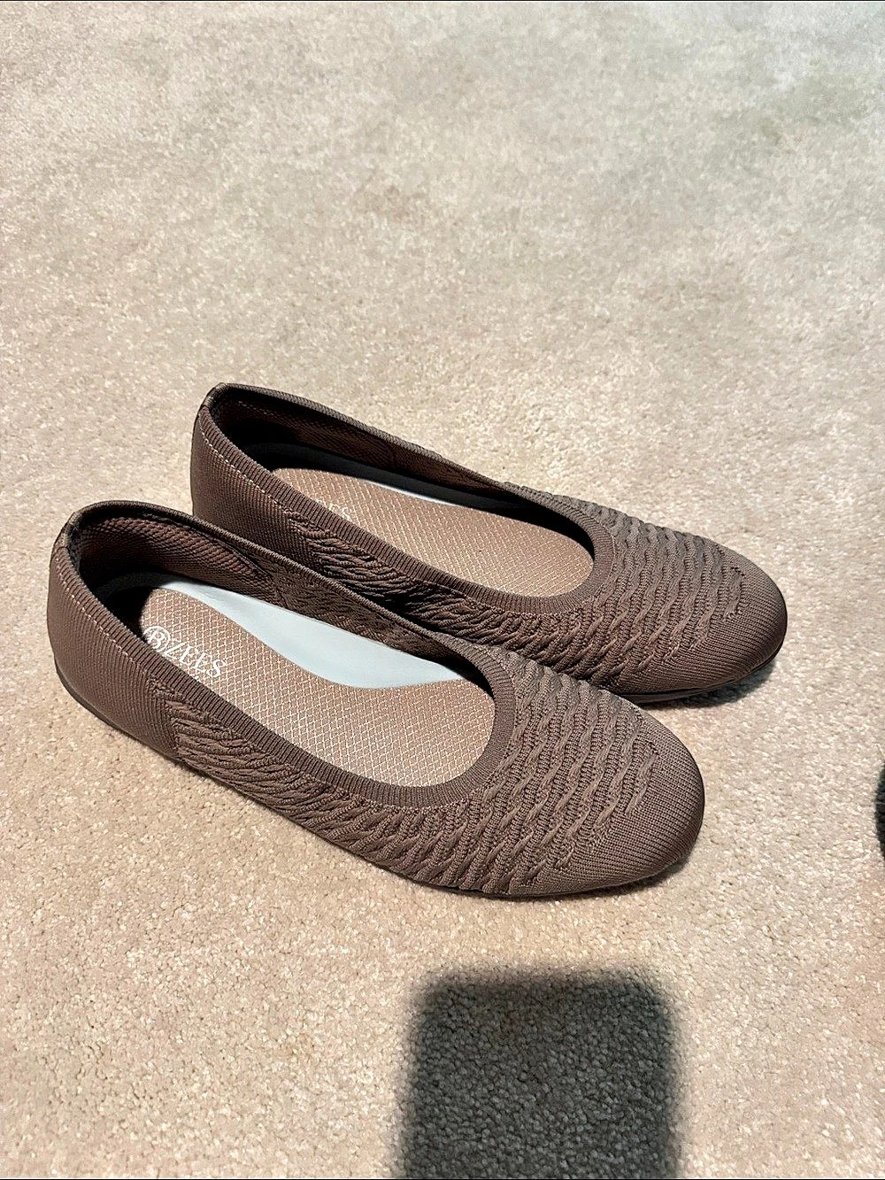 Rothy's Textured Flats in Brown Like New